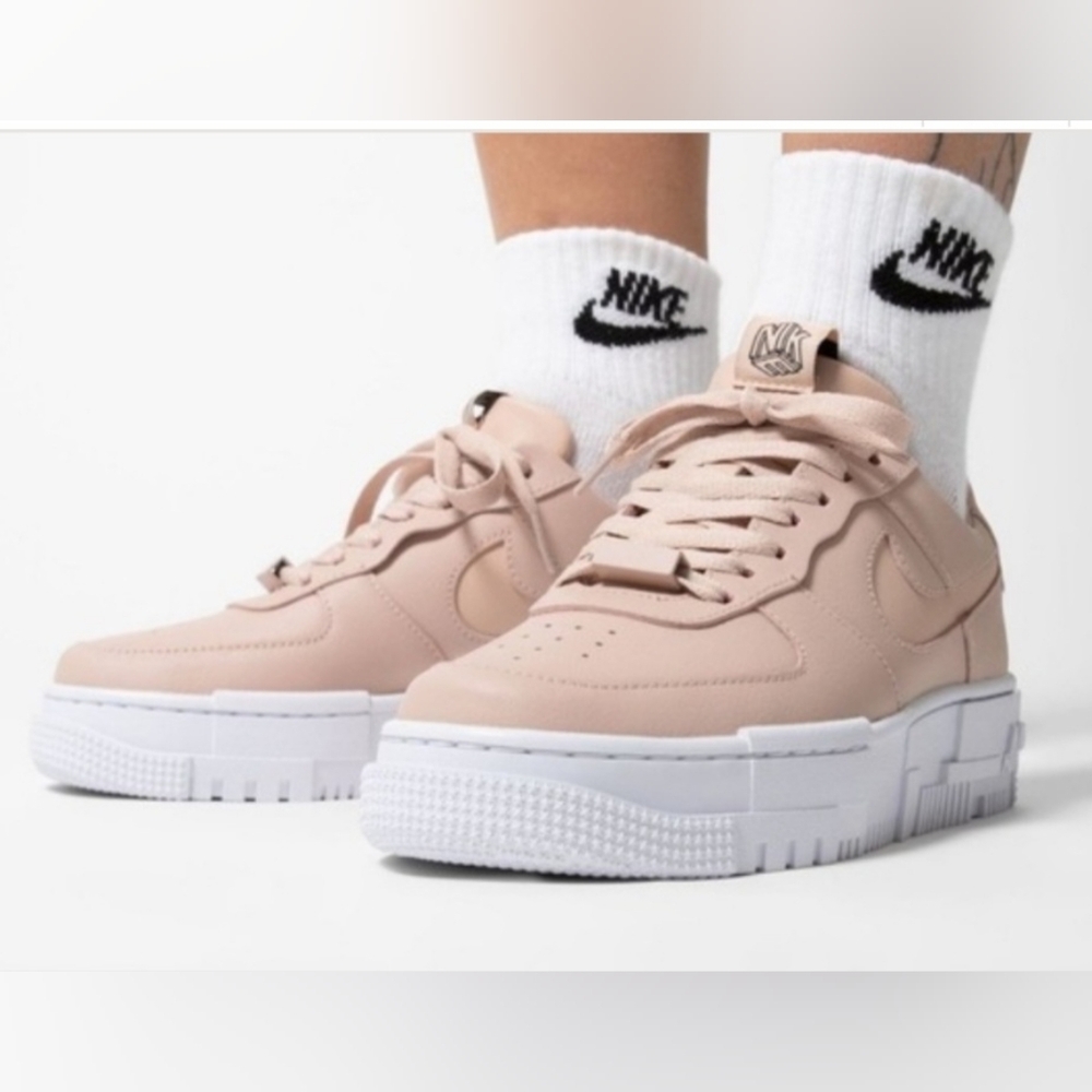 Nike Women's Platform Sneakers - Pale Pink - Picture 1 of 11